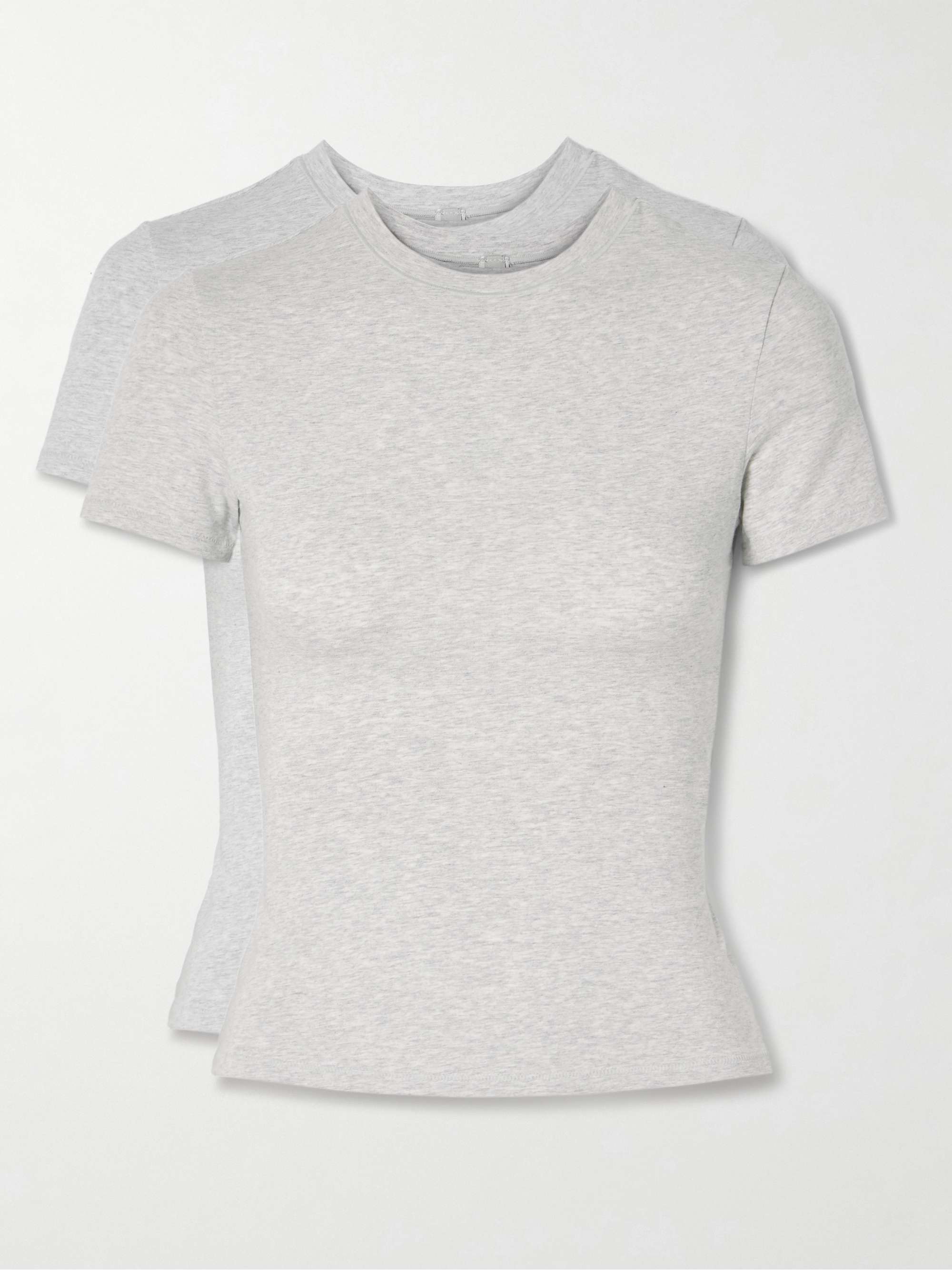 SKIMS Set of two stretch-cotton jersey T-shirts - Light