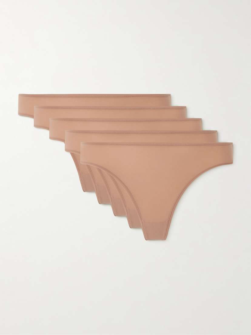 Skims Fits Everybody Set Of Five Thongs - Sienna