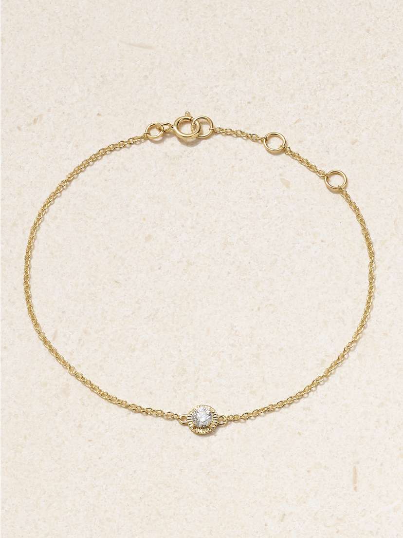 STONE AND STRAND The Donna 14-karat Gold Diamond Bracelet