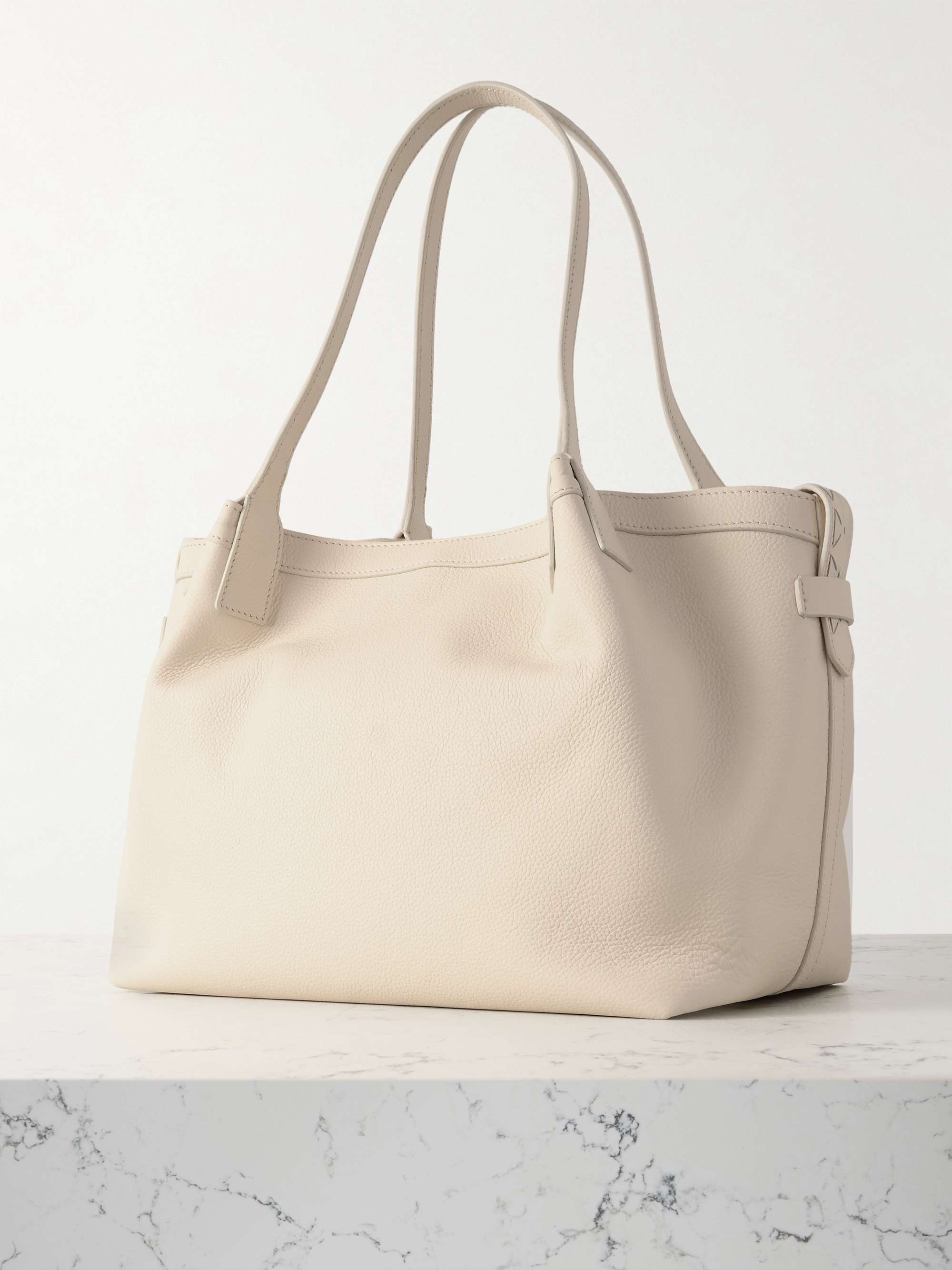 SERAPIAN Secret textured-leather tote