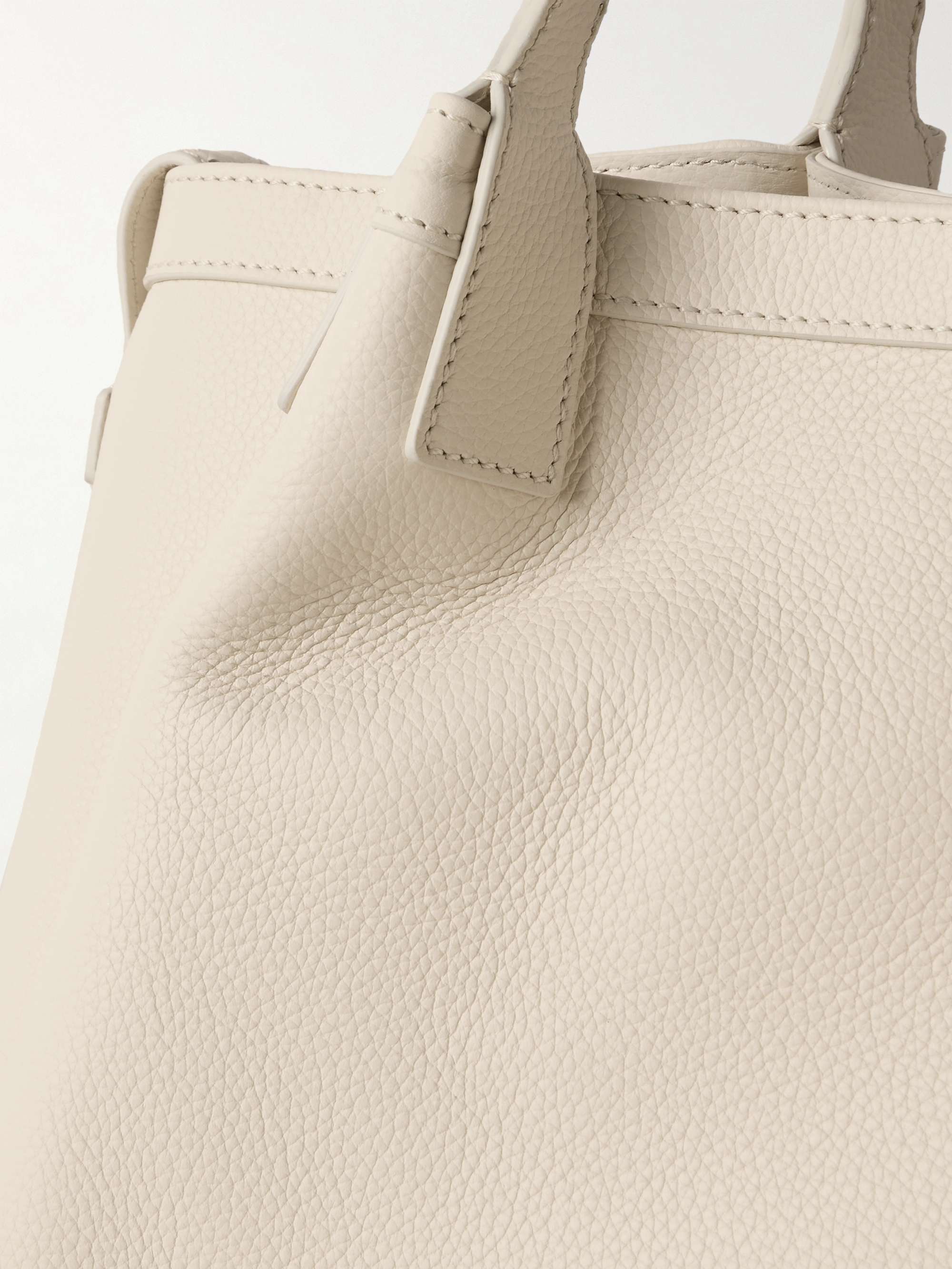 SERAPIAN Secret textured-leather tote