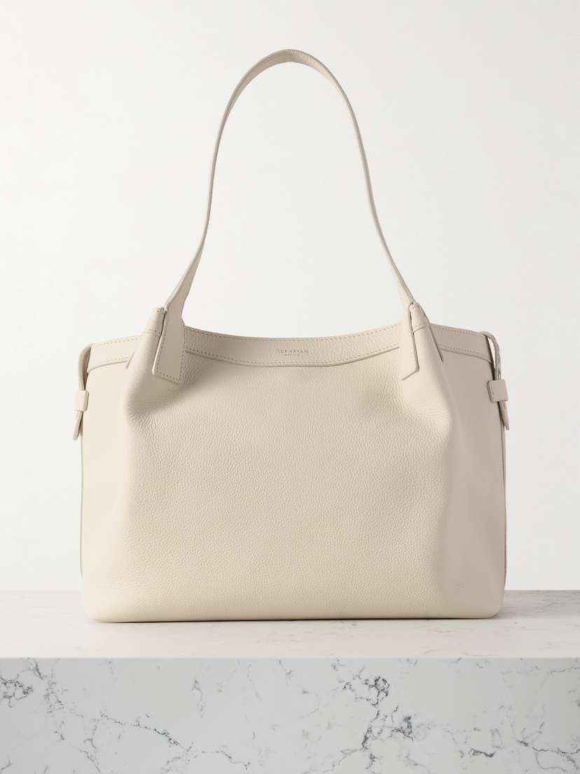 Serapian Secret Small Textured-leather Tote