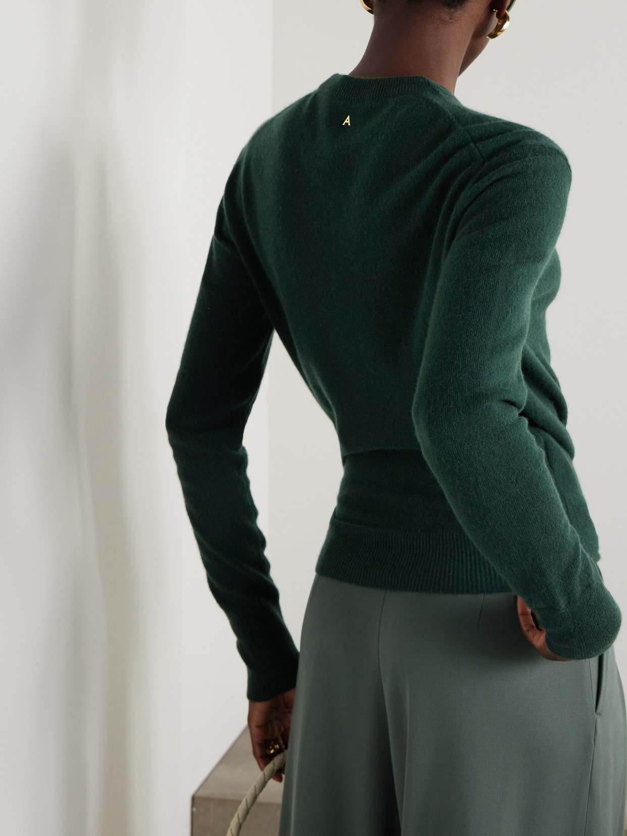 ALTUZARRA NALINI KNOTTED CASHMERE SWEATER