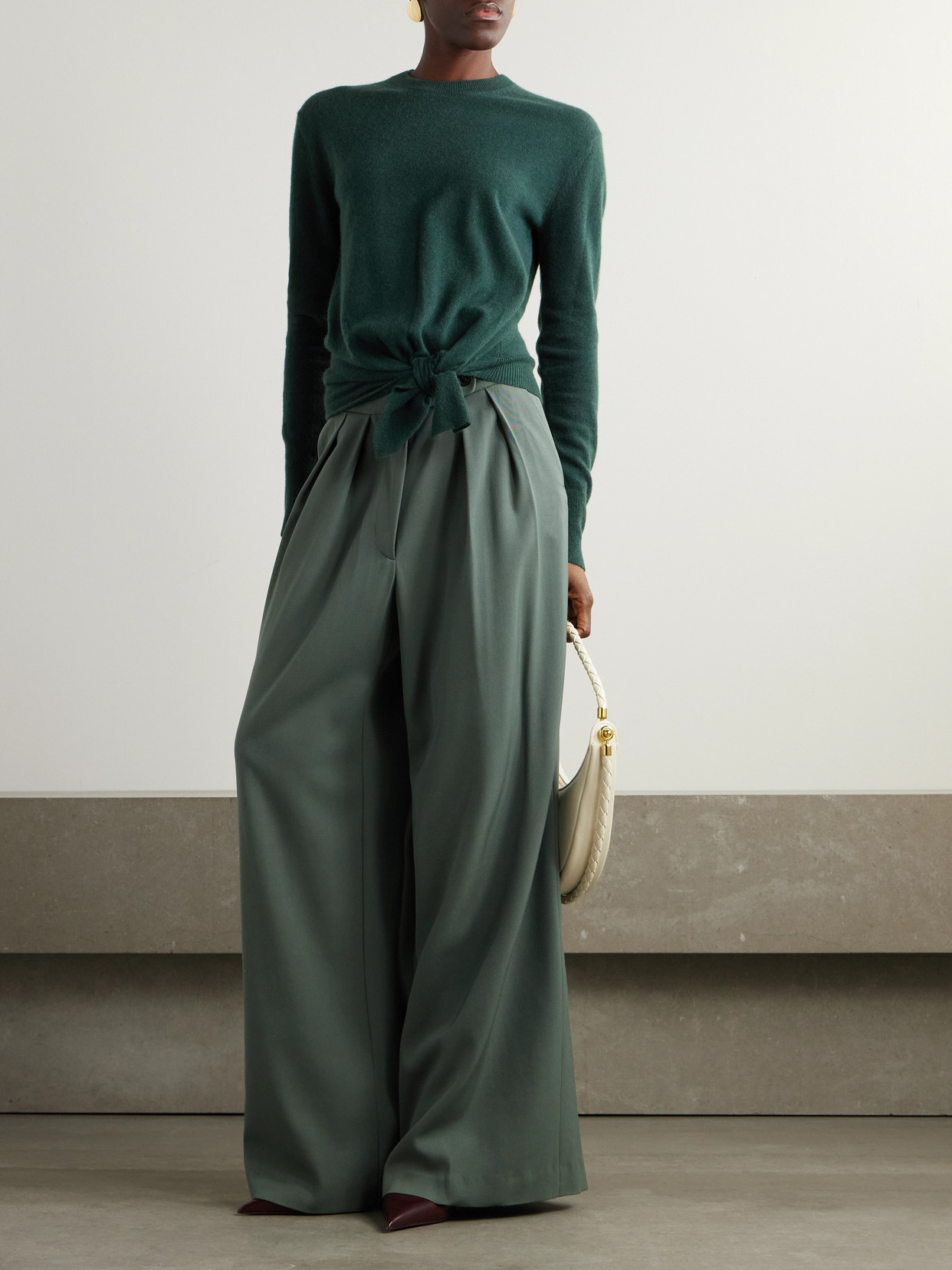 ALTUZARRA NALINI KNOTTED CASHMERE SWEATER