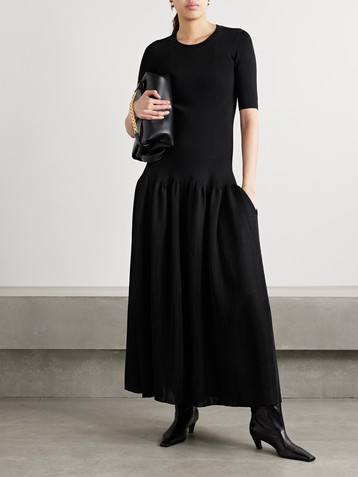 Altuzarra Maisie gathered stretch-knit maxi dress