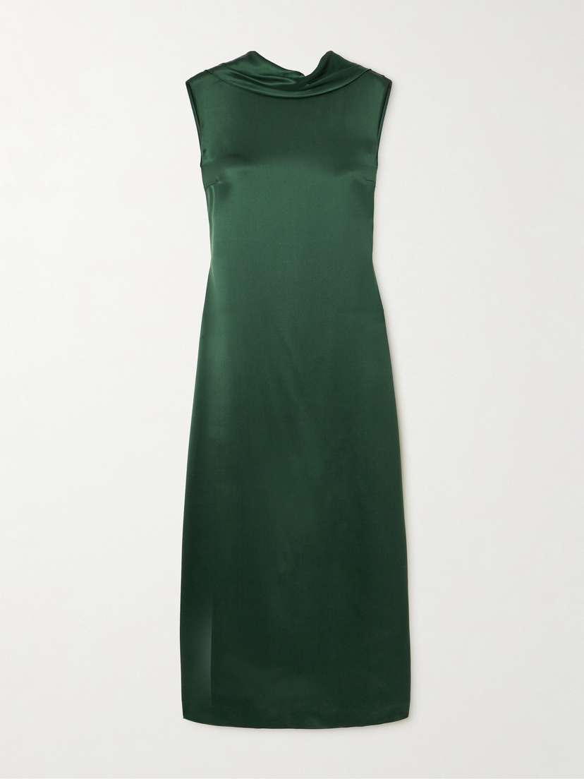 Altuzarra Sethie Open-back Silk-satin Midi Dress