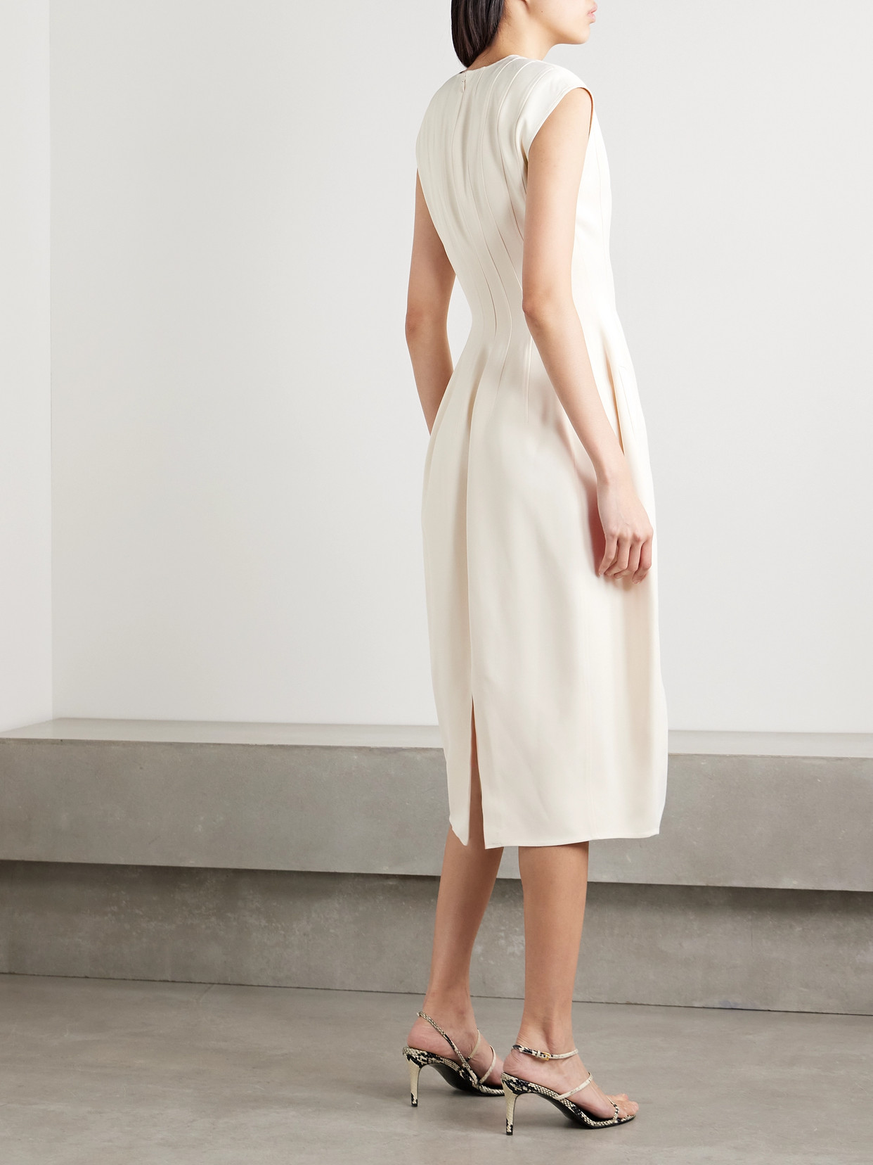 Altuzarra Bichette Crepe Maxi Dress In Ivory