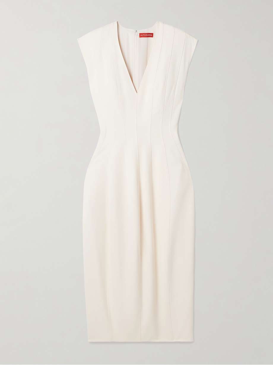 bichette crepe midi dress