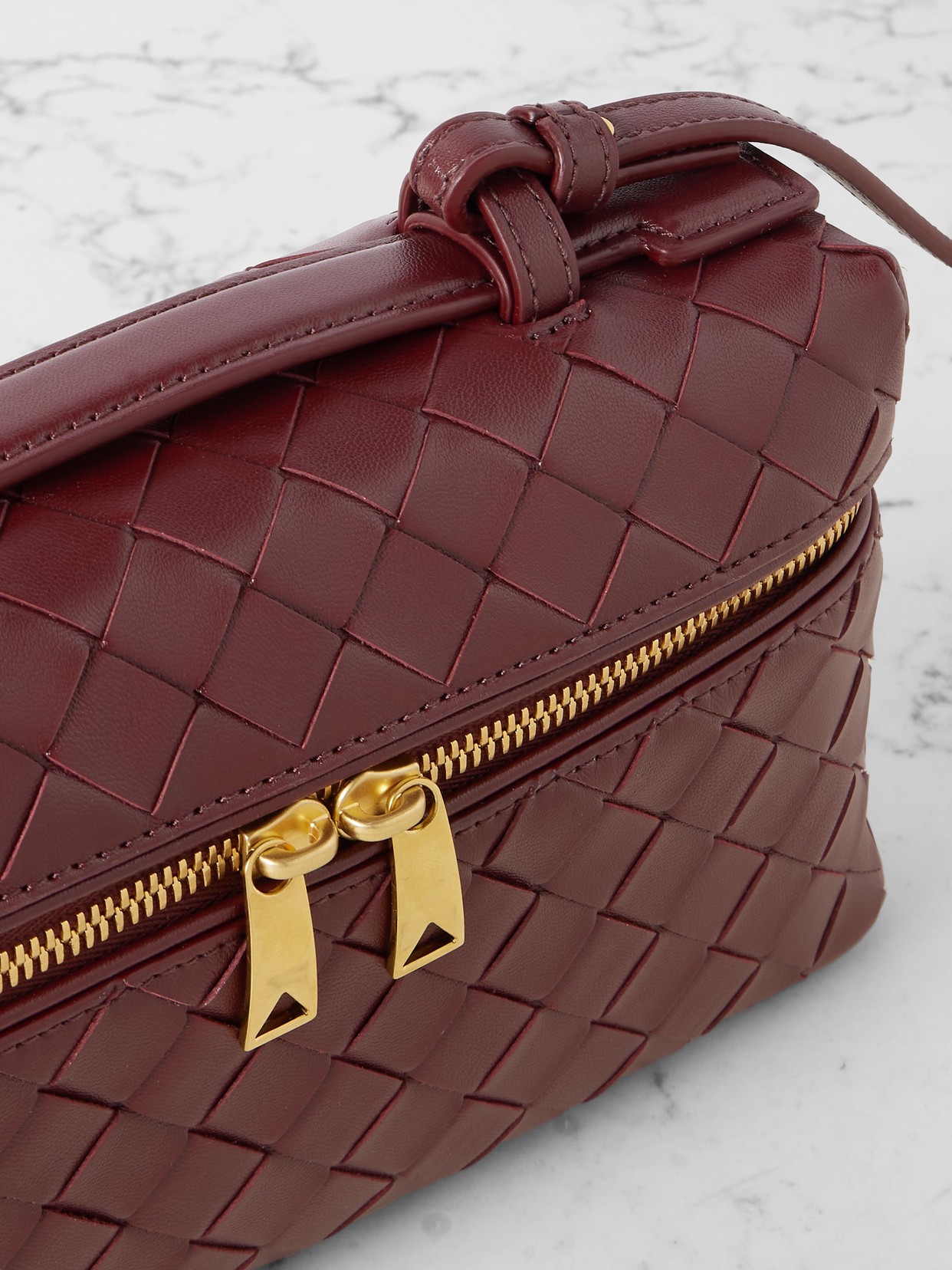 Bang Bang Intrecciato Leather Tote