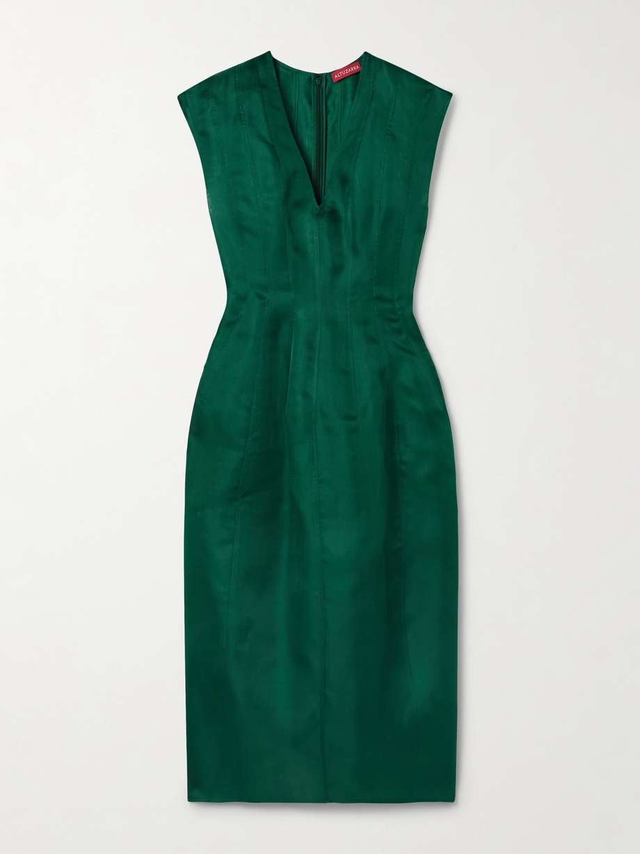 bichette silk-organza midi dress