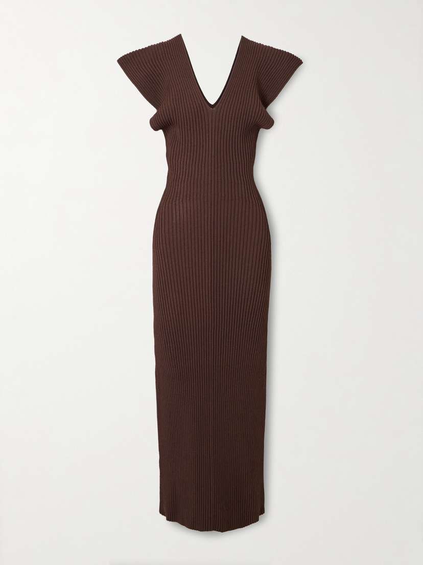 Altuzarra Ribbed-knit Maxi Dress