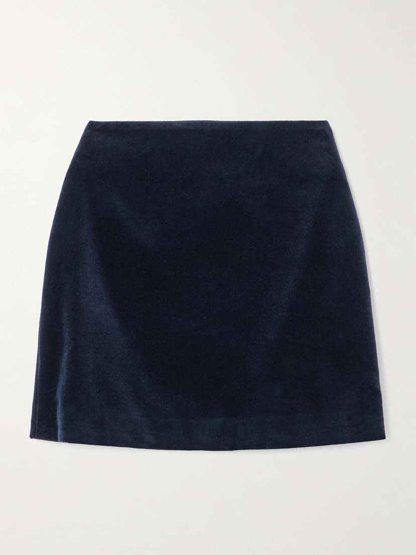 Blazé Milano Coci Cotton-velvet Mini Skirt