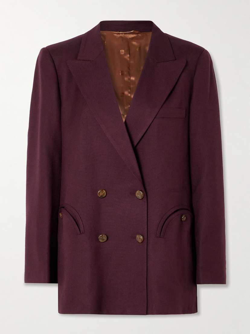 Blazé Milano Misaka Double-breasted Woven Blazer