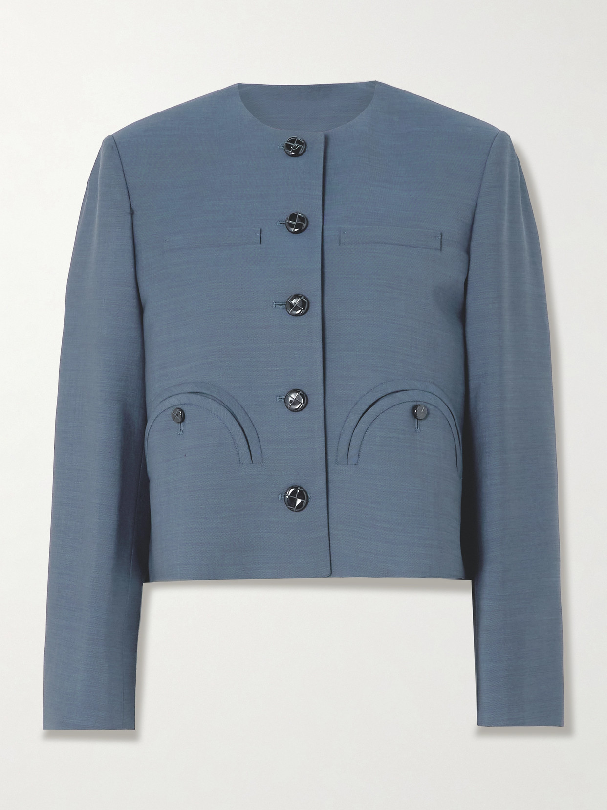 BLAZÉ Milano - Aile Shamo Wool And Mohair-blend Jacket - Navy