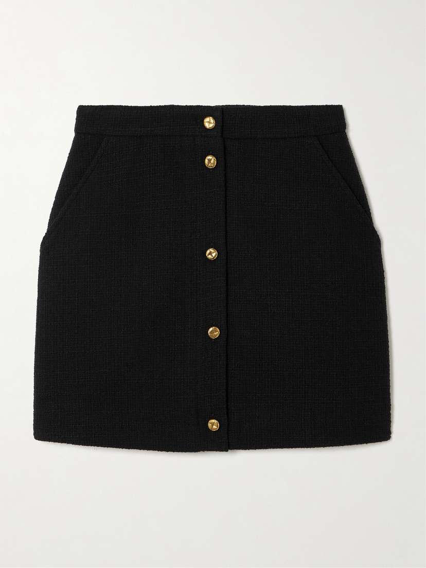 Blazé Milano Missy Appaloosa Cotton-blend Tweed Mini Skirt