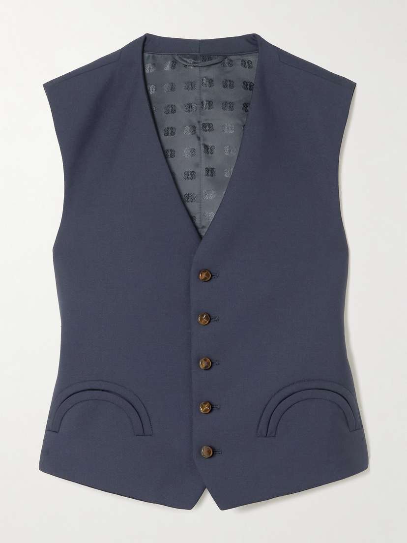 Blazé Milano First Class Feral Wool And Mohair-blend Vest