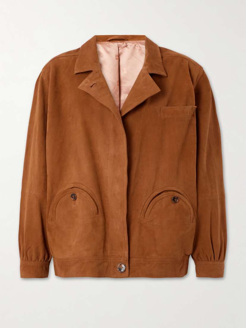 Blazé Milano Cleo Suede Bomber Jacket