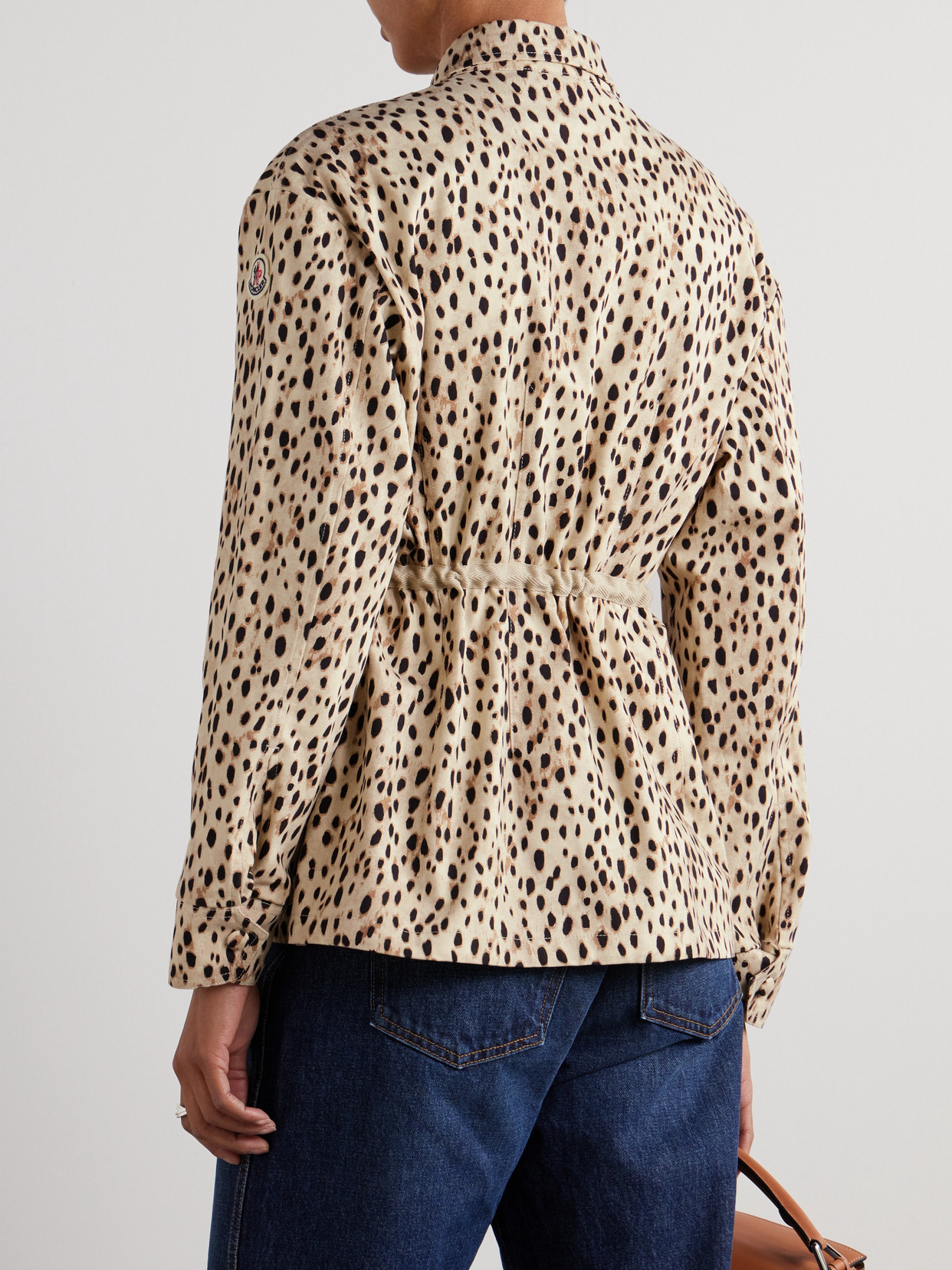 Moncler Saulon Technical Twill Field Jacket In Neutrals