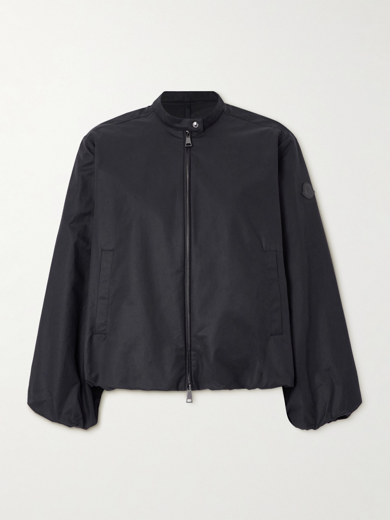 MONCLER GRUISSAN APPLIQUÉD COTTON-BLEND BOMBER JACKET 
