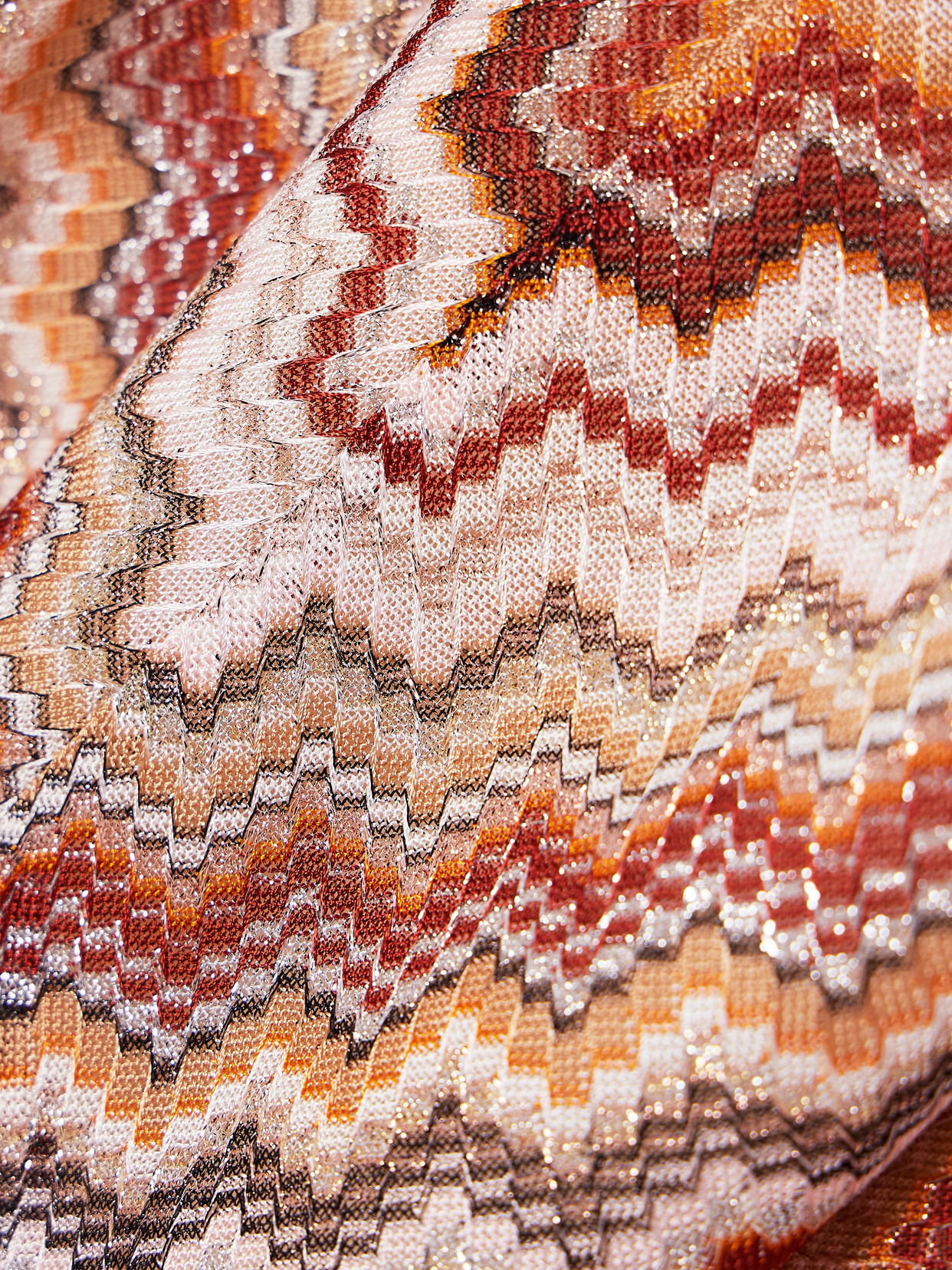 Mare Striped Metallic Crochet-Knit Maxi