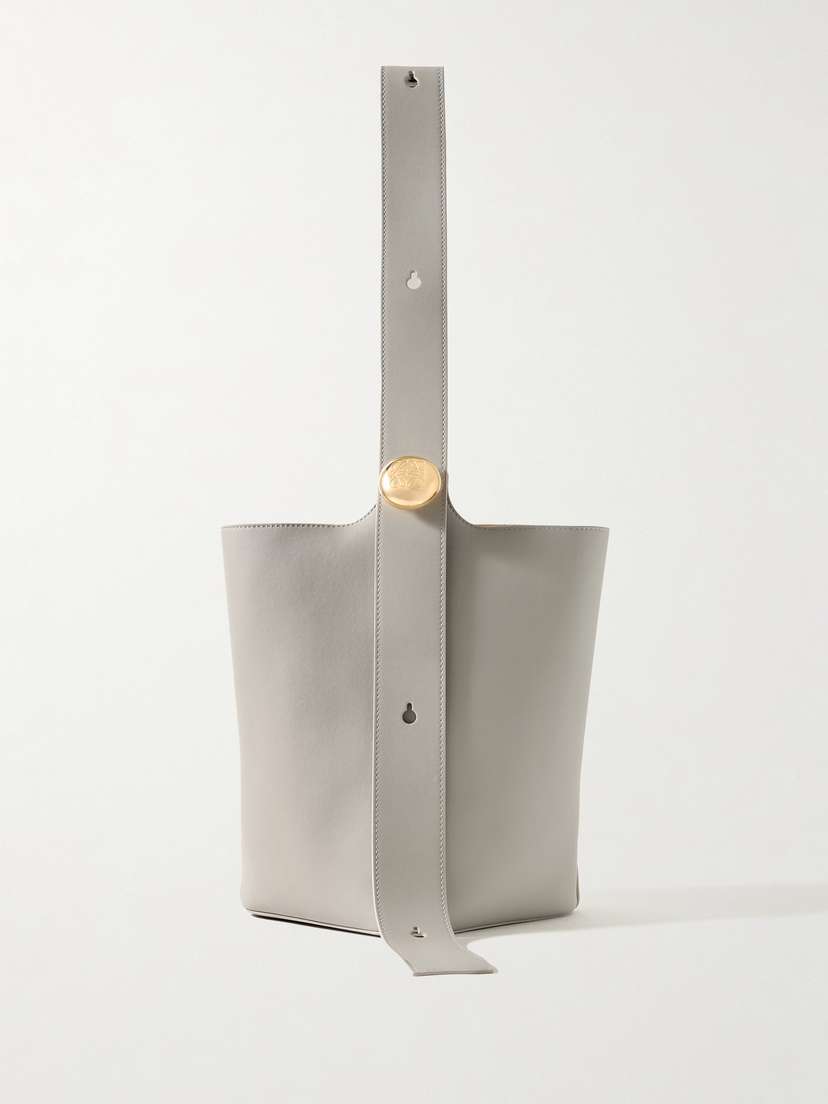 Loewe Pebble Embellished Leather Bucket Bag