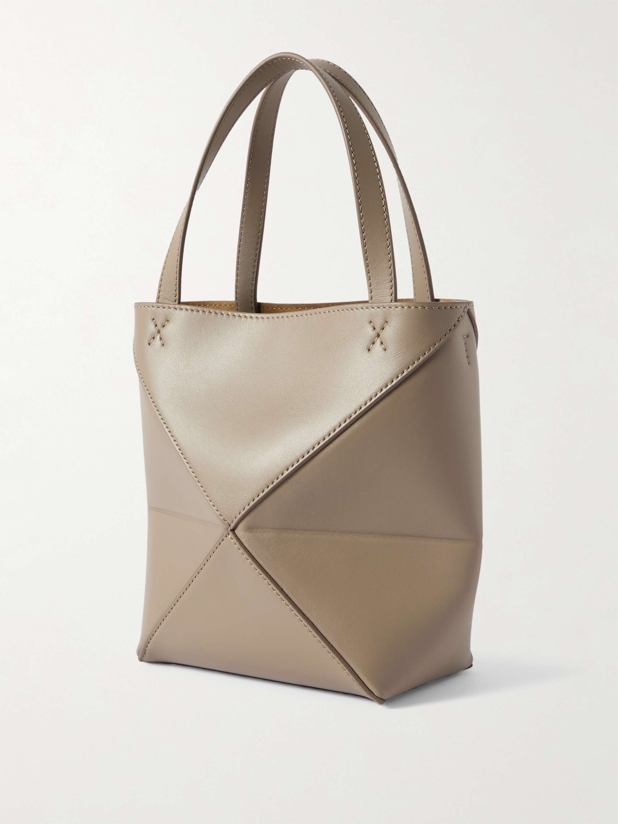 LOEWE Puzzle Fold convertible mini leather tote NETAPORTER