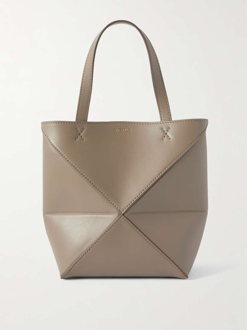 Loewe Puzzle Fold Convertible Mini Leather Tote