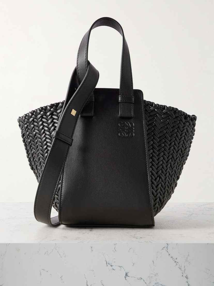 Loewe Hammock Woven Leather Tote Bag