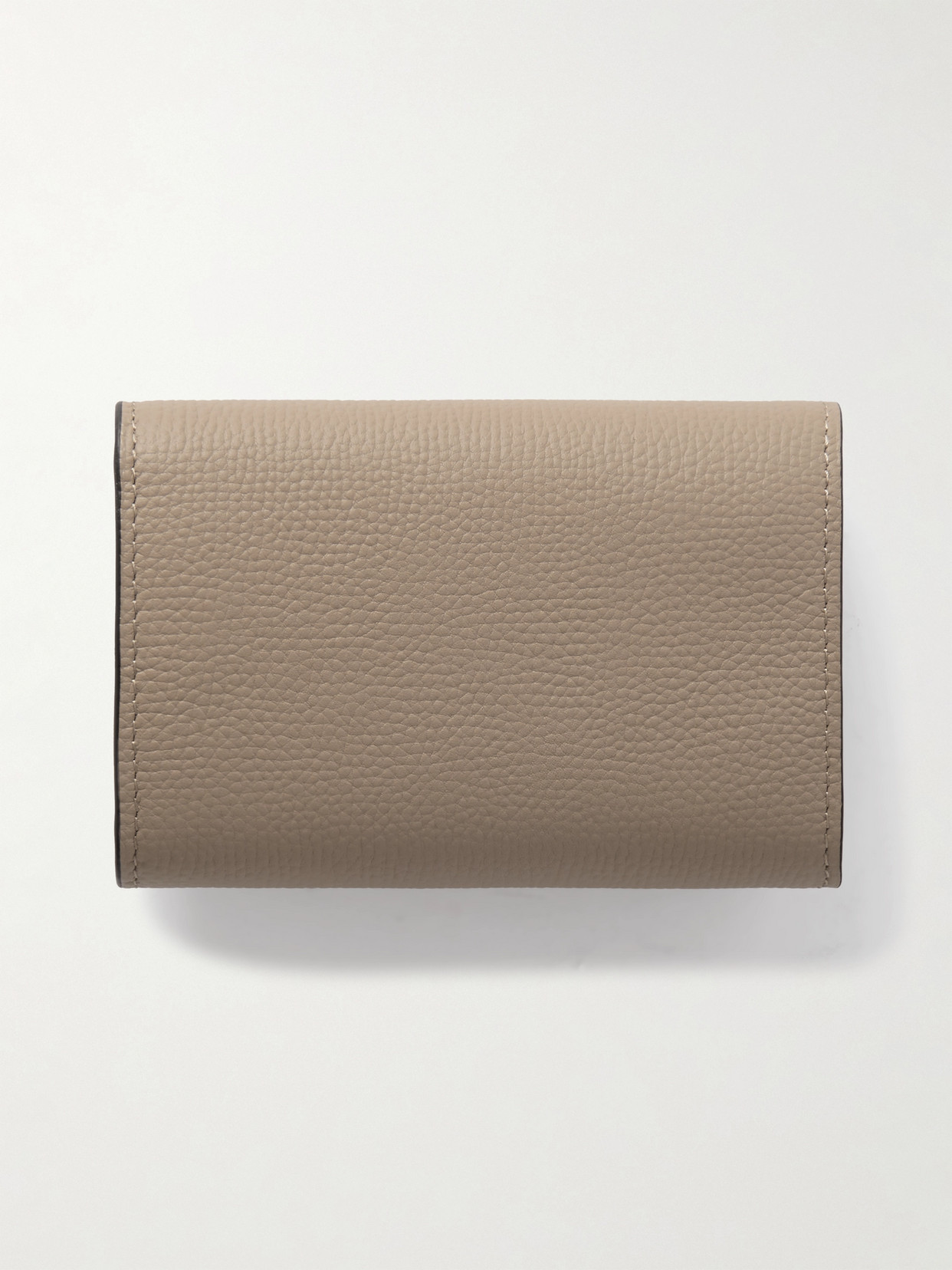 Loewe Anagram Textured-leather Wallet In Neutrals
