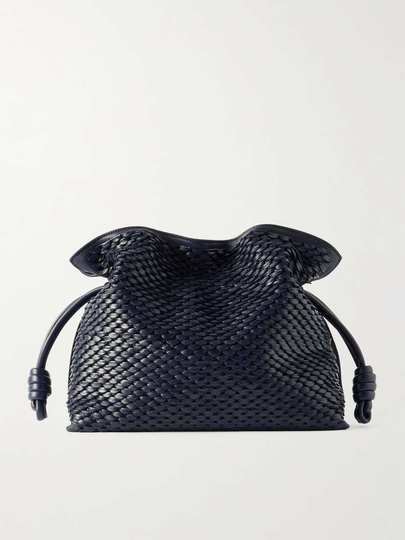 Loewe Flamenco Medium Appliquéd Leather Clutch