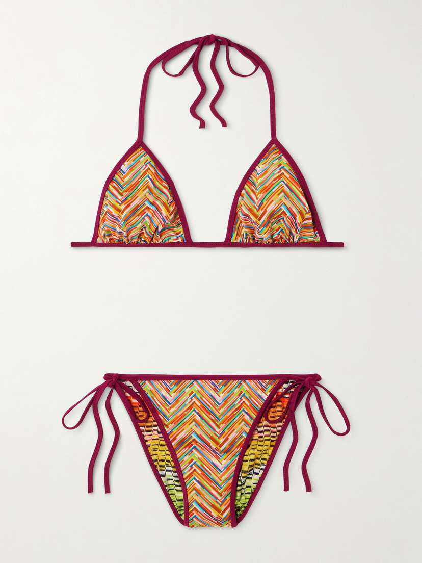 Missoni Mare Reversible Printed Triangle Bikini