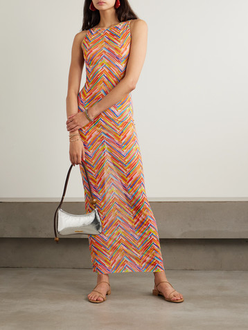 Missoni Mare printed stretch-tulle maxi dress