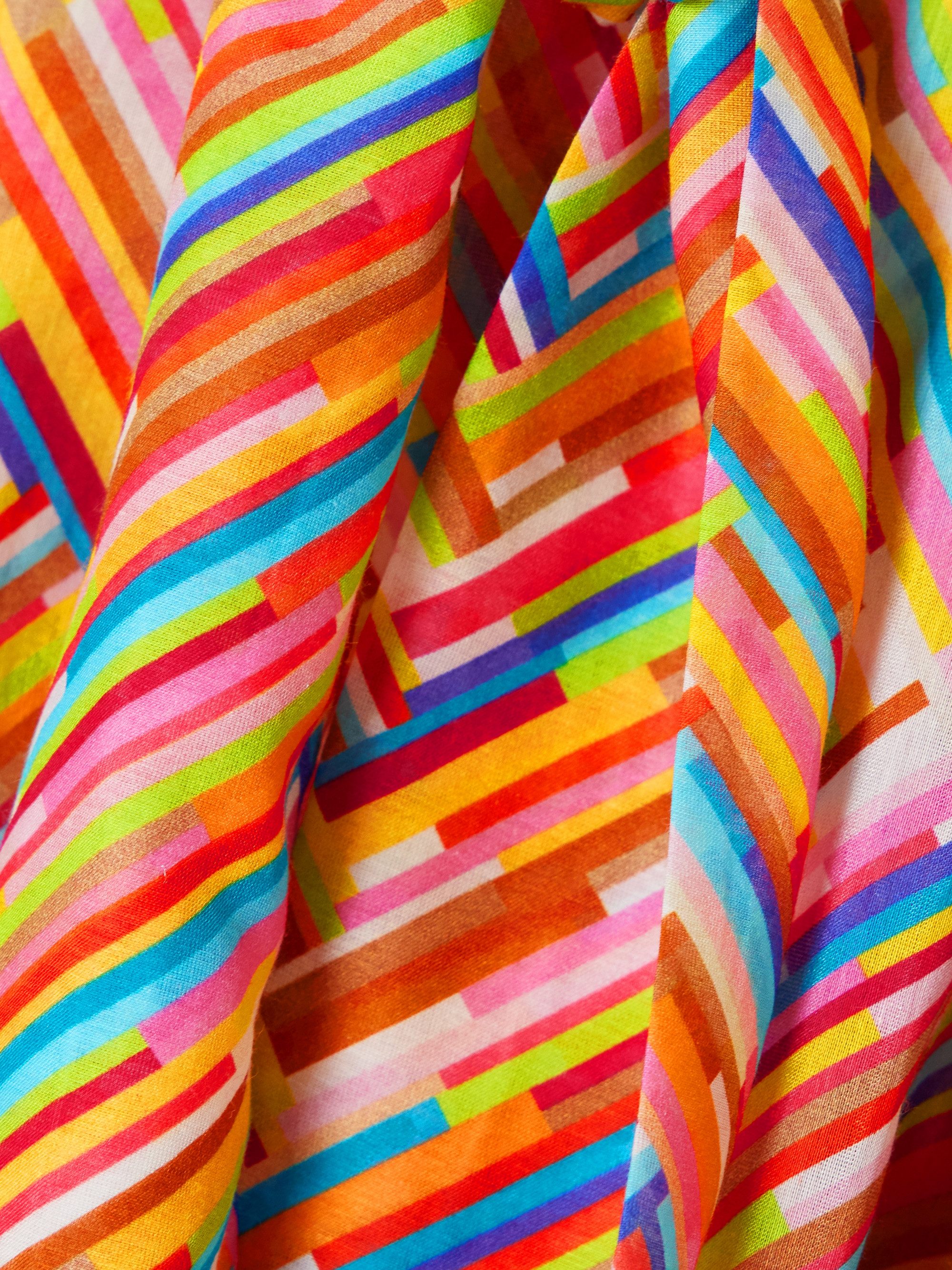 Missoni Mare pussy-bow printed cotton and silk-blend voile kaftan