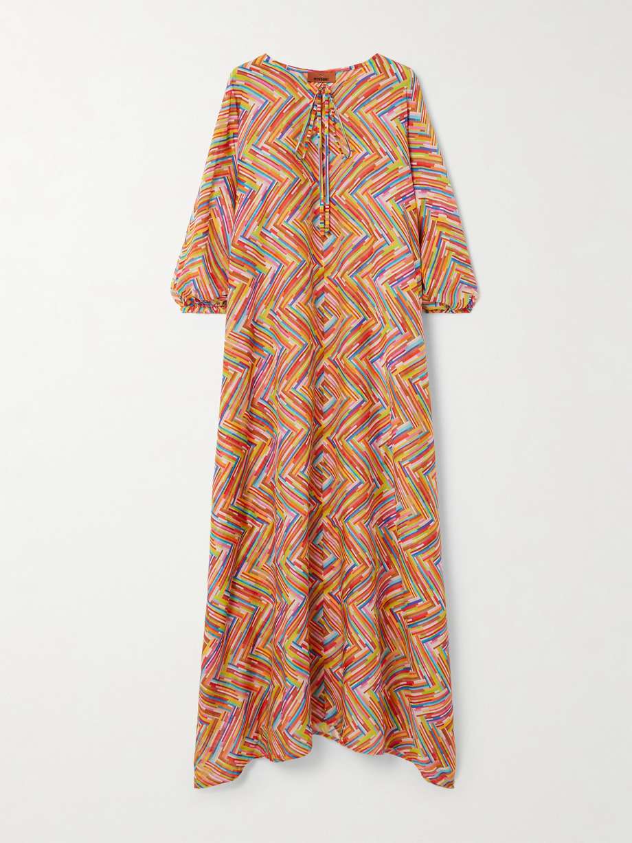 mare printed cotton and silk-blend kaftan