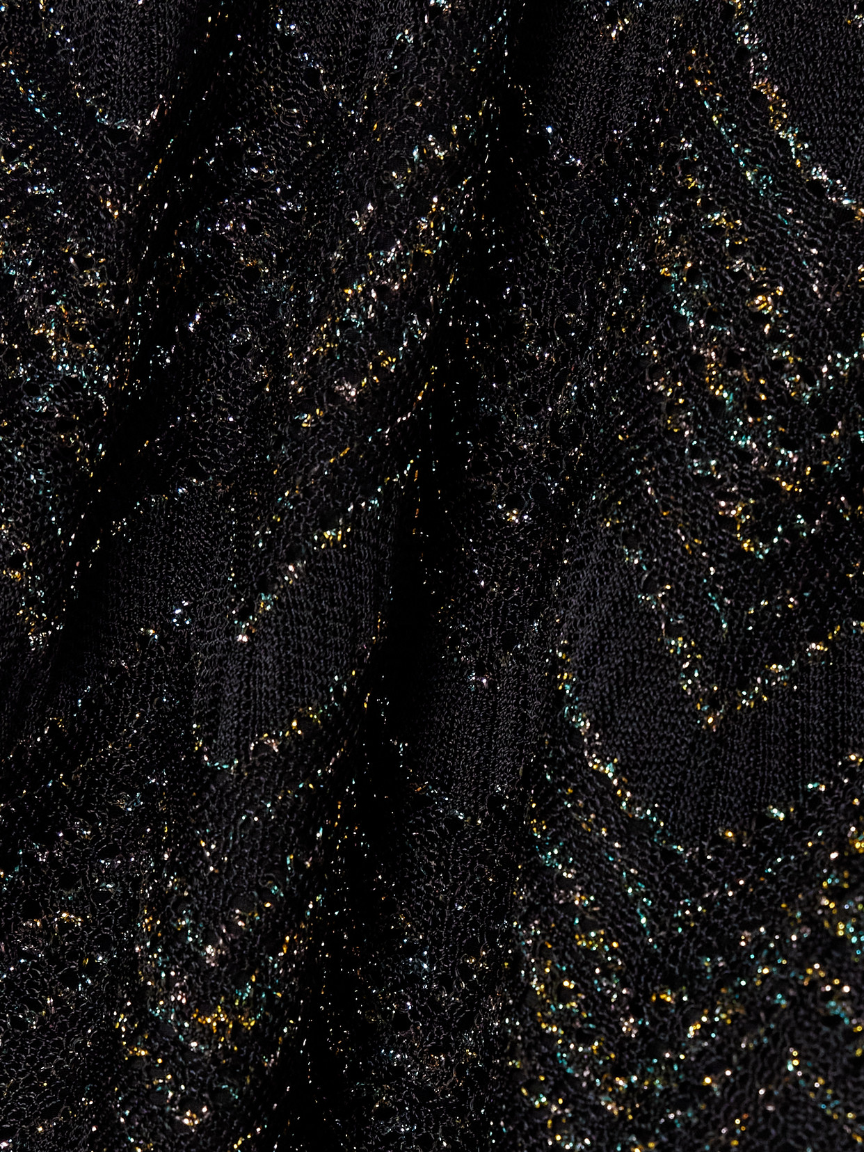 Missoni Mare Striped Metallic Crochet-knit Swimsuit In Black