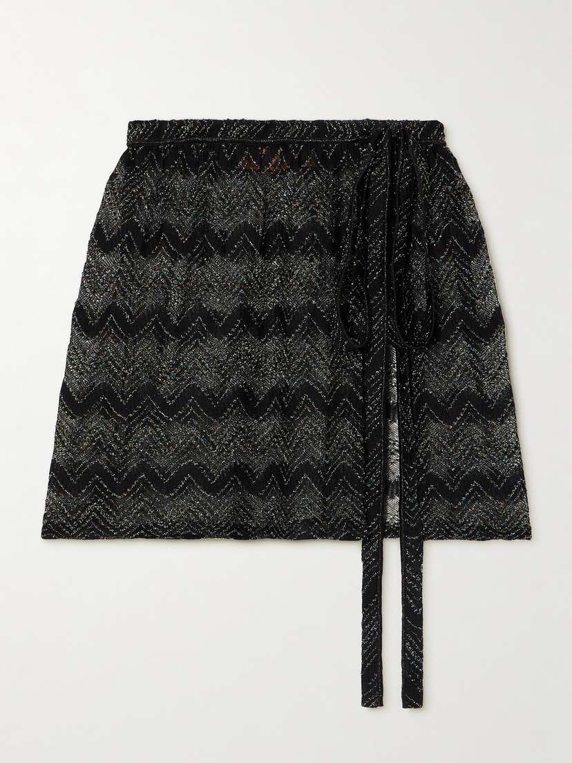 Missoni Mare Metallic Crochet-knit Pareo