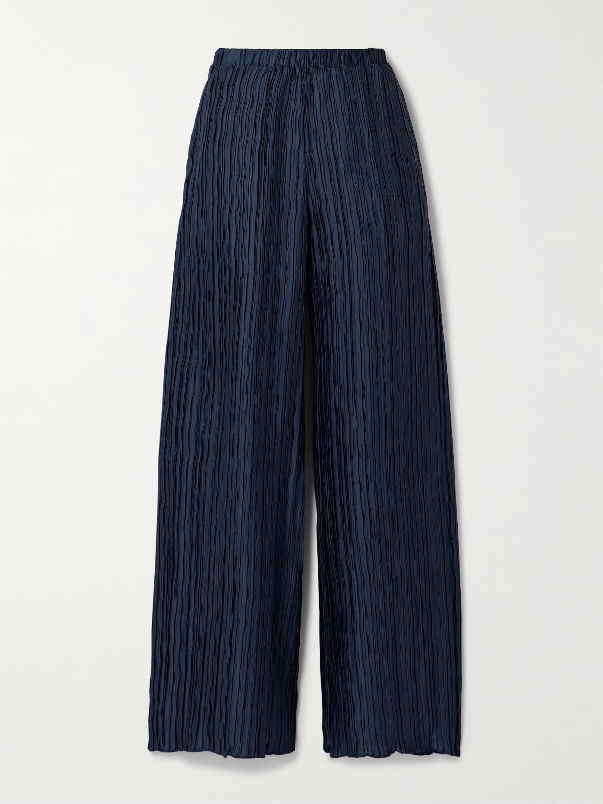 16Arlington Mandrake plissé-satin wide-leg pants thumbnail