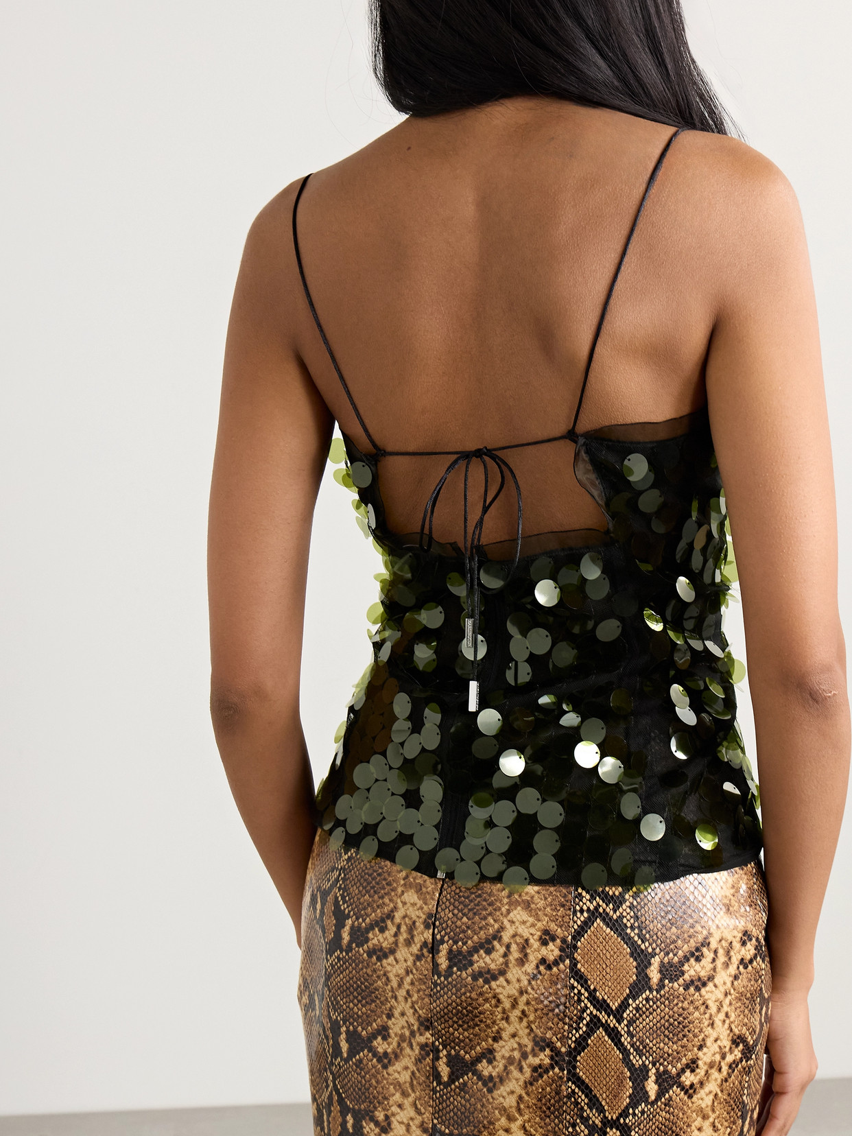 Suero Sequined Chiffon Top
