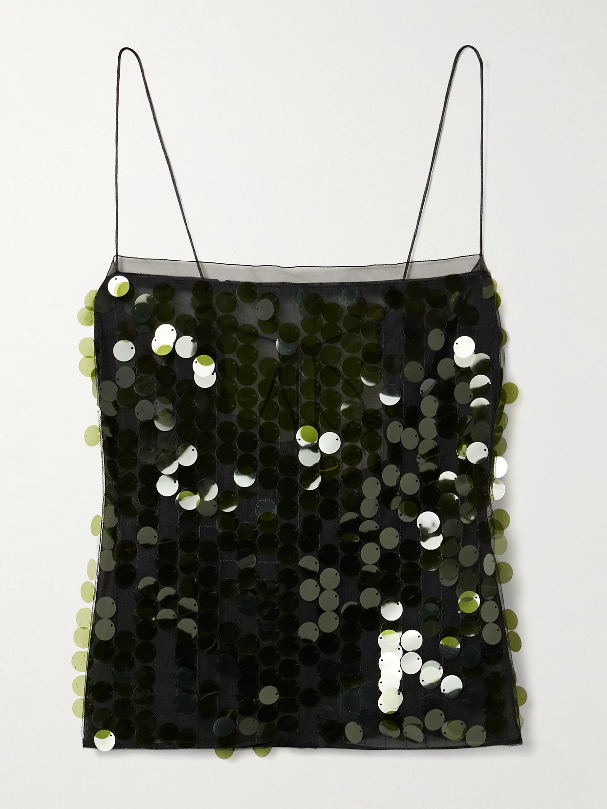 16arlington Suero Sequined Chiffon Top In Green