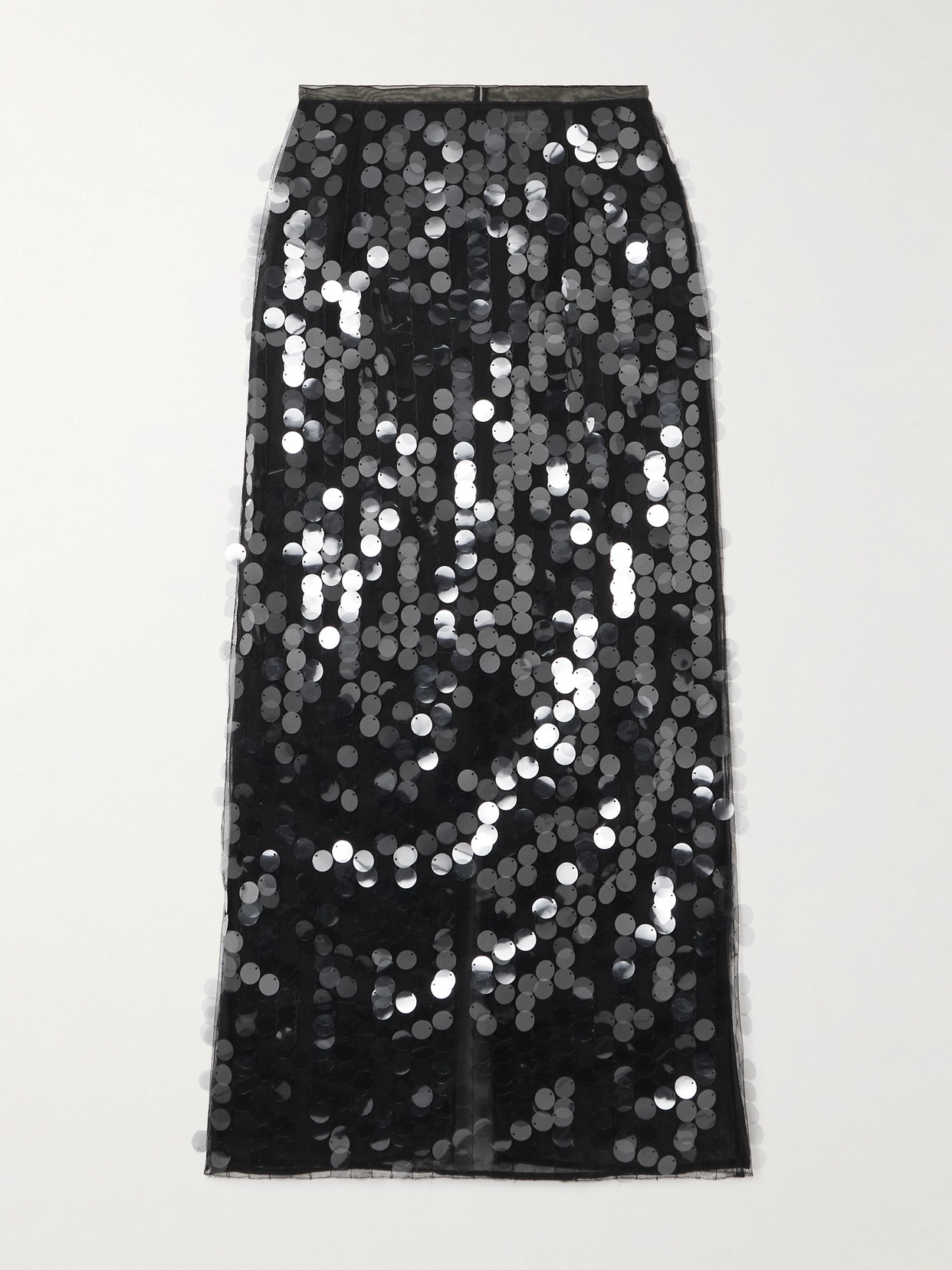 Shop 16arlington Dia Embellished Tulle Midi Skirt In Black