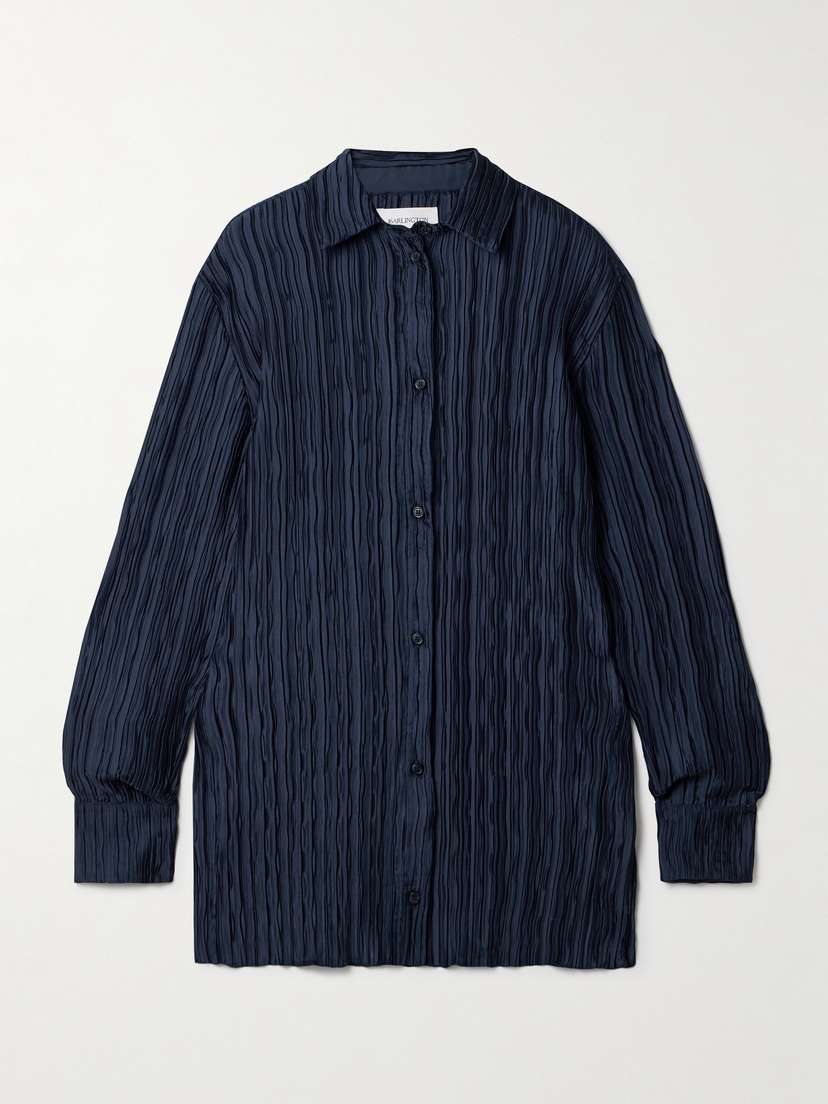 16Arlington Marley Satin-plissé Shirt