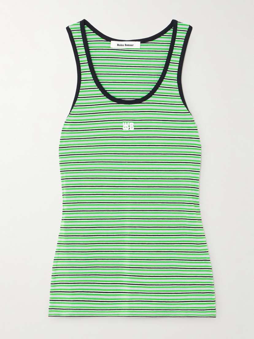 Wales Bonner Sonic Striped Jersey Tank