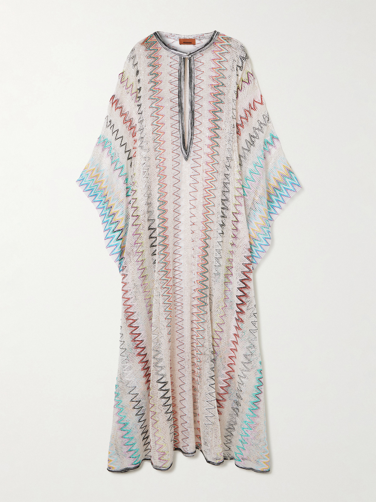 Missoni - Sequined Striped Embroidered Open-knit Coverup - Multi