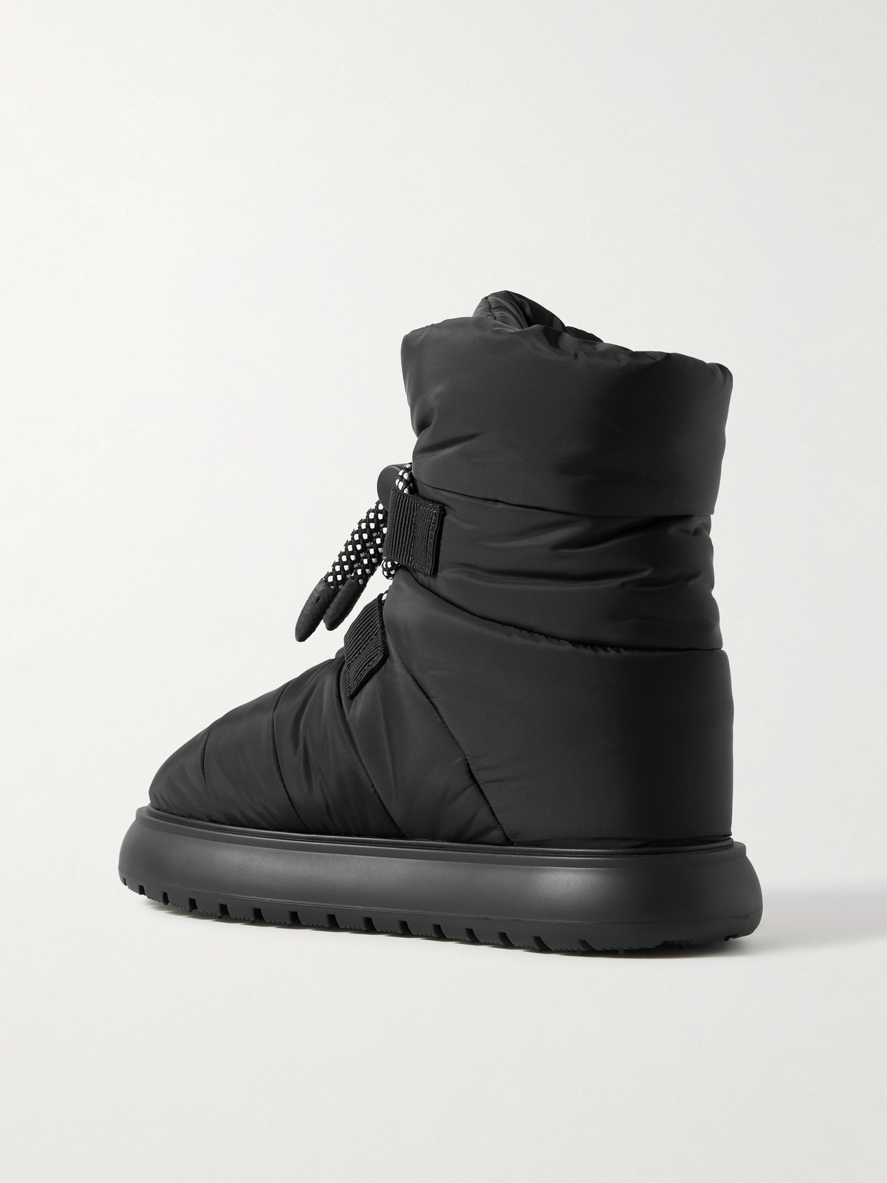 MONCLER GAIA QUILTED SHELL ANKLE BOOTS