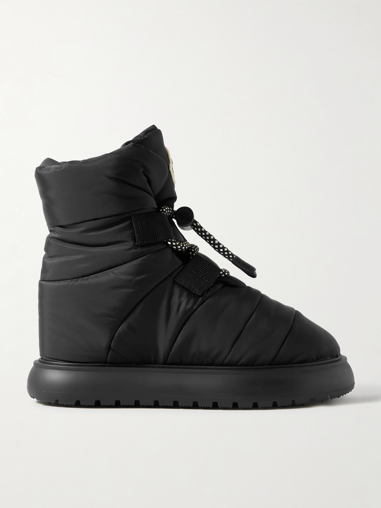MONCLER GAIA QUILTED SHELL ANKLE BOOTS