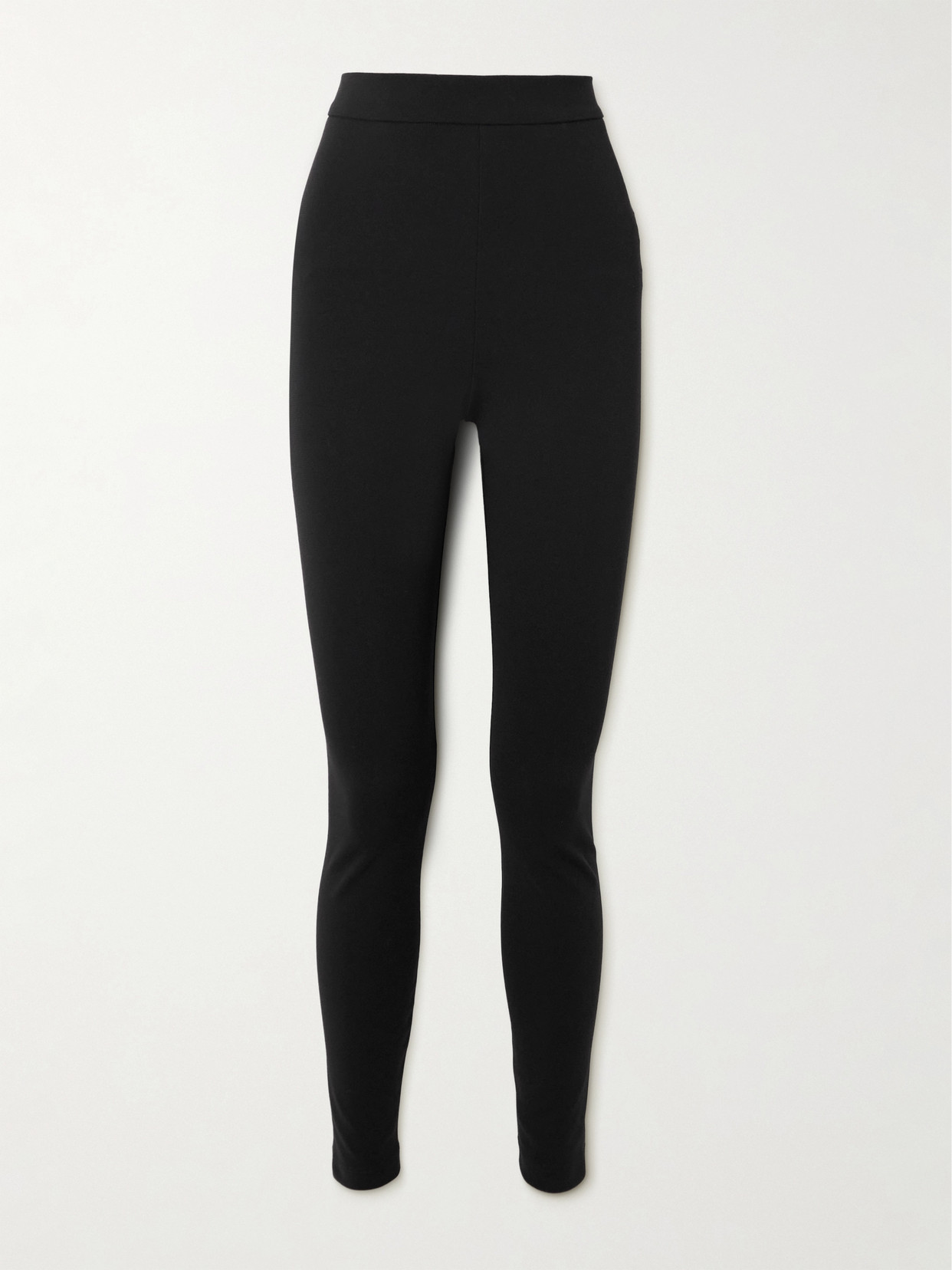 Dolce & Gabbana Technical Jersey Leggings With Branded Elastic In Black