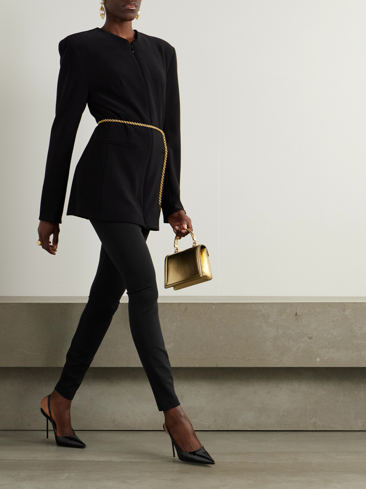 Dolce & Gabbana Technical Jersey Leggings With Branded Elastic In Black