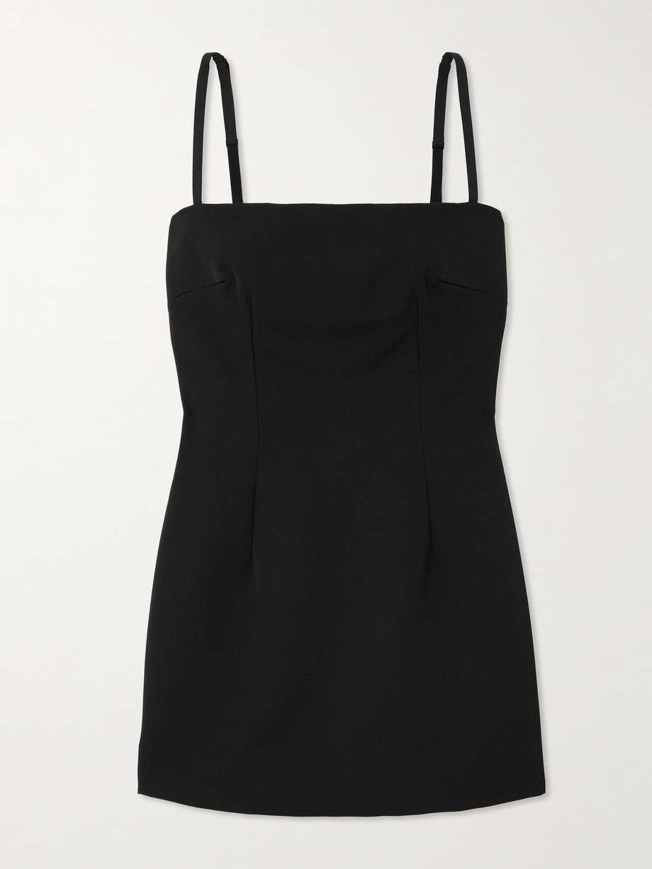 wool-twill mini dress
