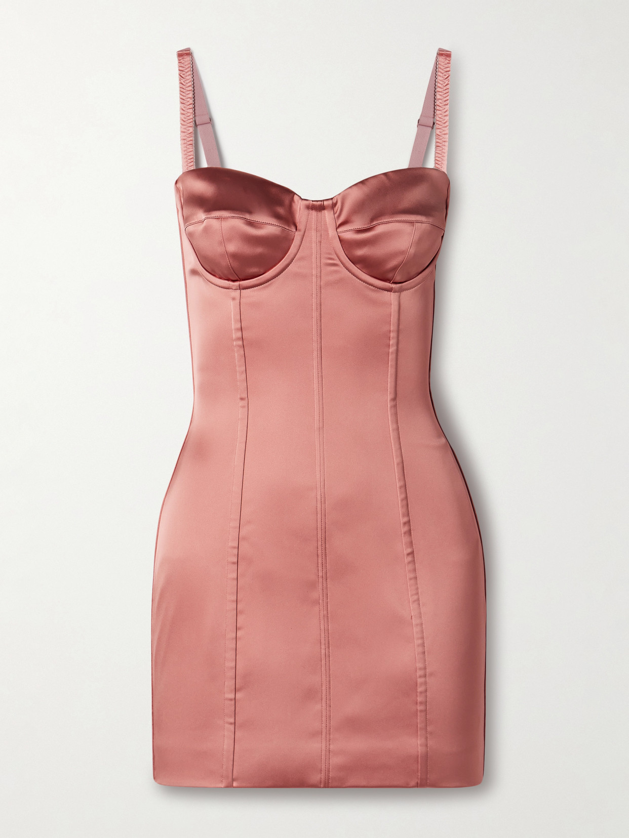 Dolce & Gabbana Dolce  Gabbana Kim Number-patch Sleeveless Mini Dress In Pink