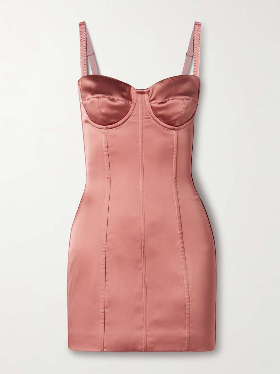 satin mini dress